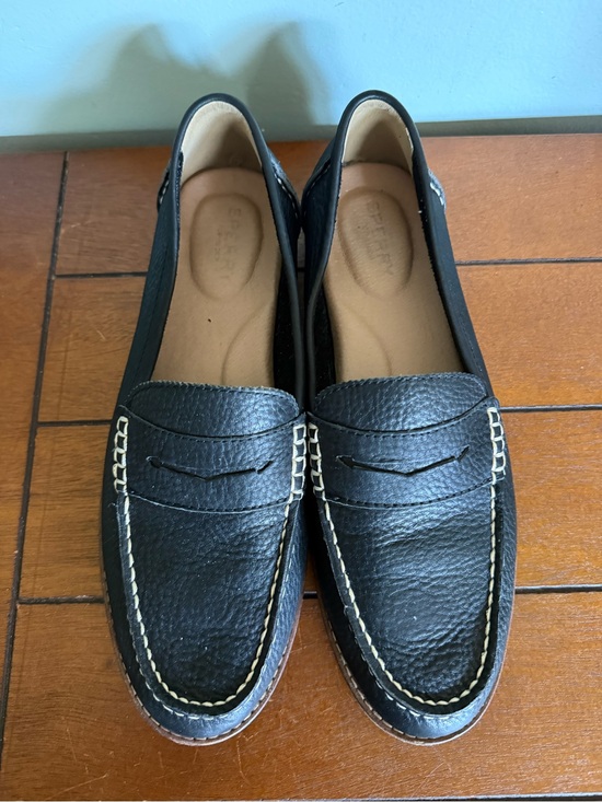 Sperry Shoes - Sperry Women’s Black Leather Seaport Penny Loafer Size 9.5